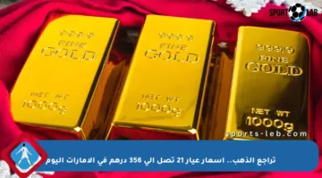 تراجع الذهب.. أسعار عيار 21 تصل إلى 356 درهم في الإمارات اليوم